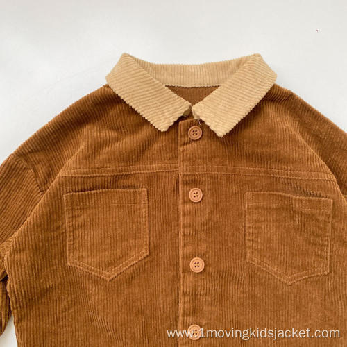 Children's Corduroy Coat Top Jacket